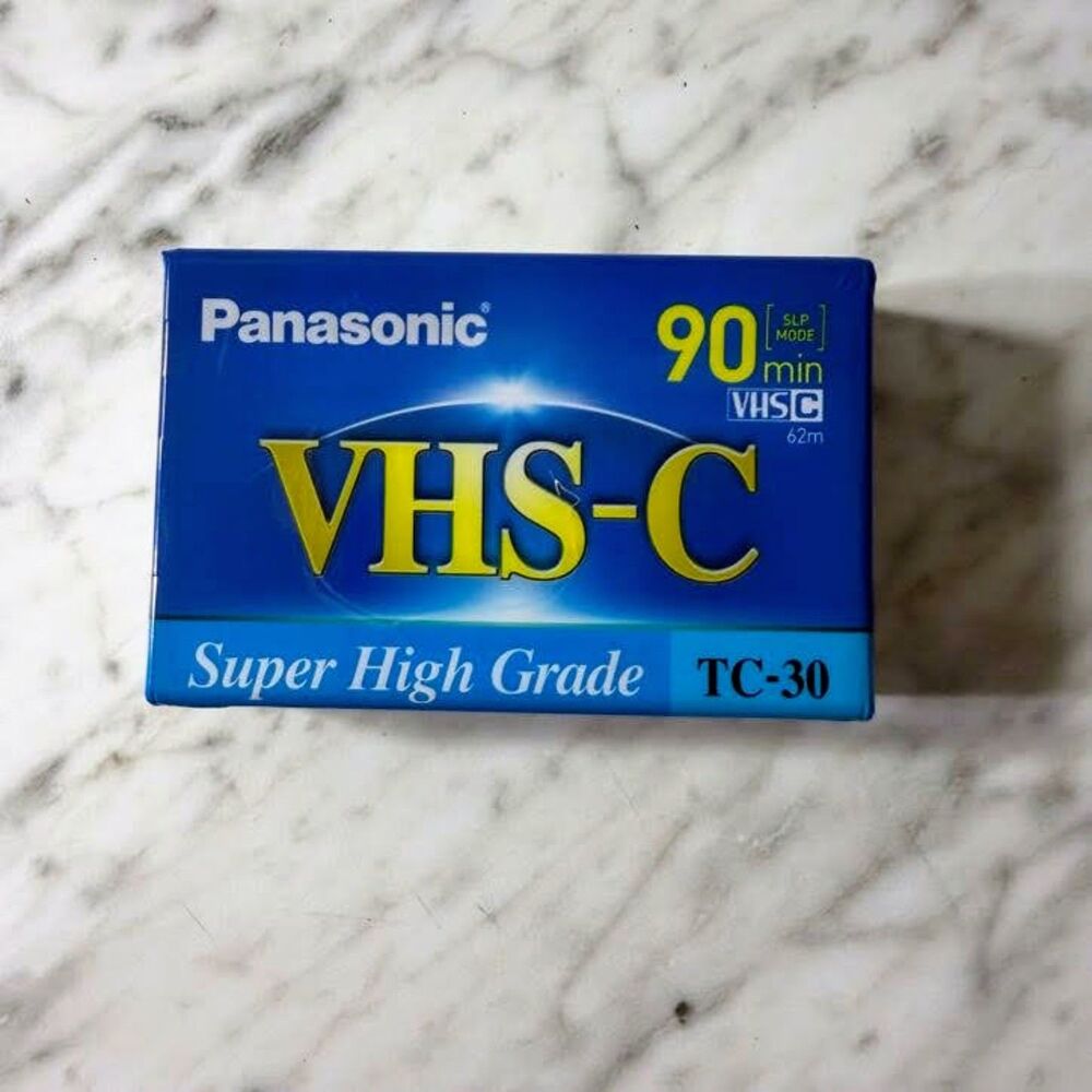 Panasonic SHG Super High Grade VHS-C Compact Videocassette Tape TC-30 Sealed